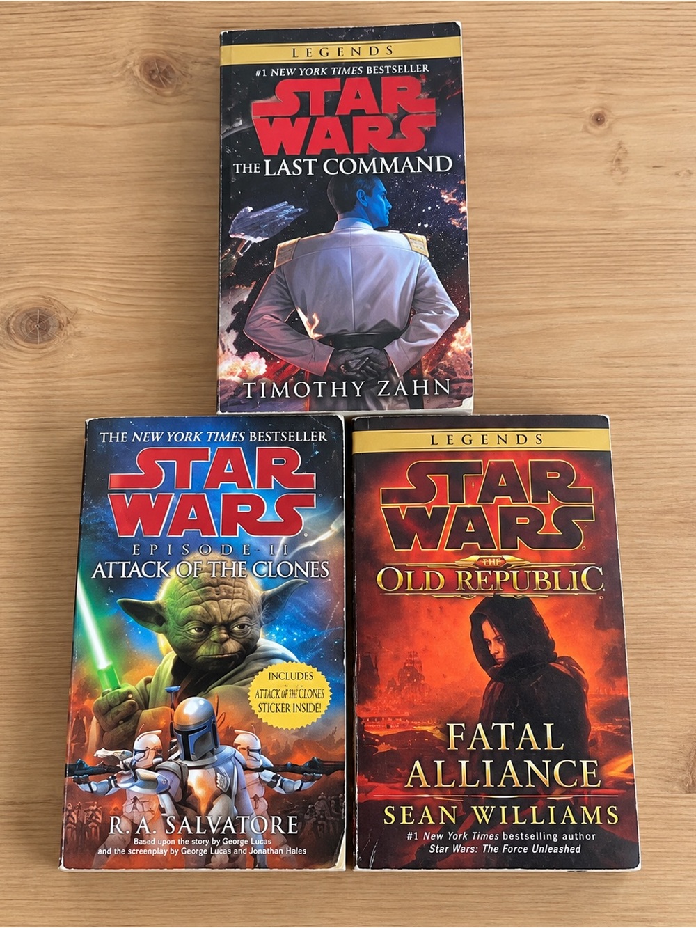 Star Wars Paperback Books - Red, Black, Orange Covers